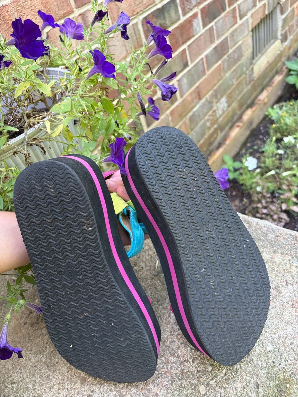 wild fable Multicolor Strap Sandals in Pink, Orange & Blue